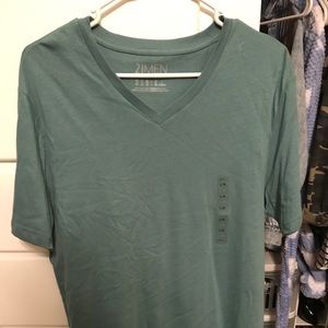 Men’s basic teal colored shirt